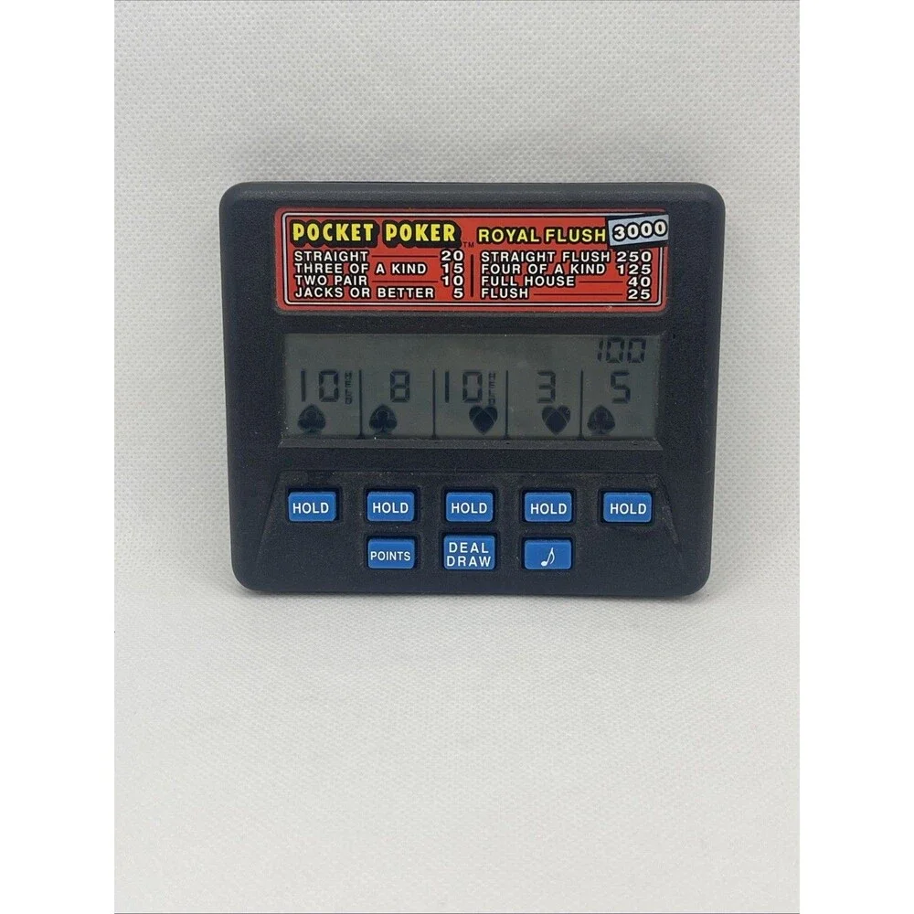 Radica 1310 Pocket Poker Royal Flush 3000 Handheld Electronic Game